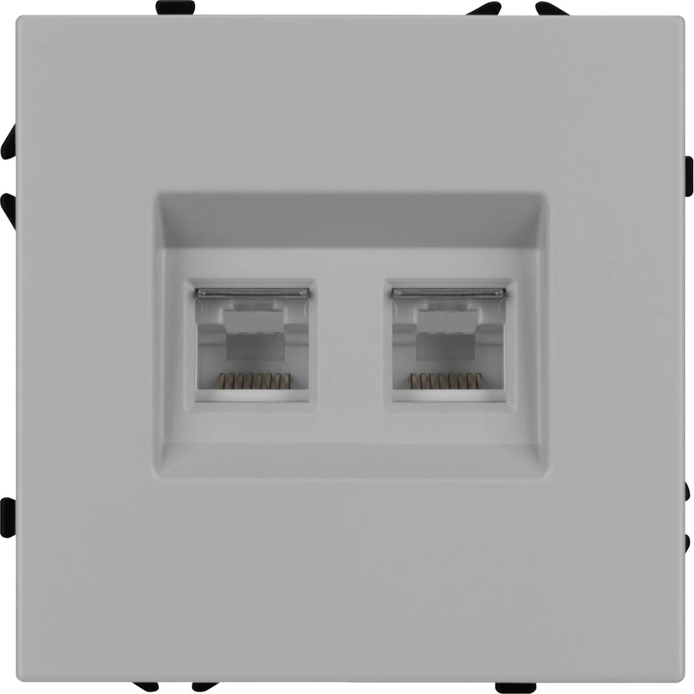 Изображение товара Механизм сдвоенной компьютерной розетки Arlight SCT-NOBE-MPC2-SFPL-IS