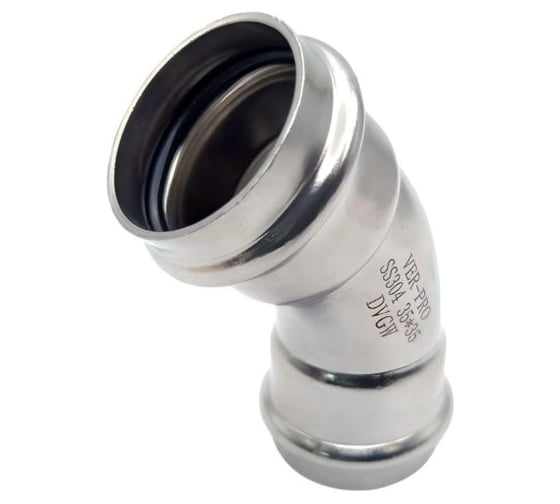 Изображение товара Уголок нержавеющий ViEiR 45 22х22 используется для корректировки трассы трубопровода VPCL2222