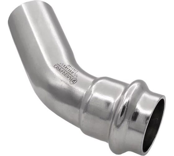 Изображение товара Уголок нержавеющий ViEiR 45 гайка/штуцер 42х42 используется в распределительных узлах и коллекторных группах VPDL4242