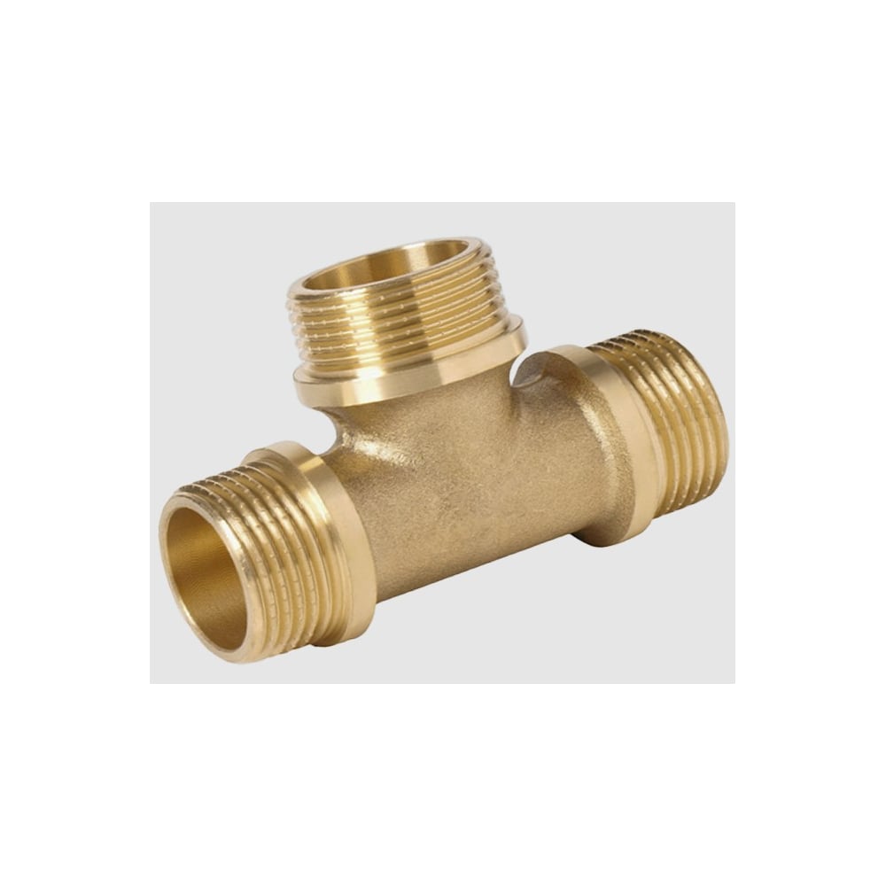 Изображение товара Тройник латунный ViEiR 11/4 штуцер × 11/4 штуцер × 11/4 штуцер TH666