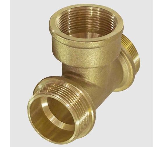 Изображение товара Тройник латунный ViEiR 3/4 штуцер × 3/4 гайка × 3/4 штуцер THFH444