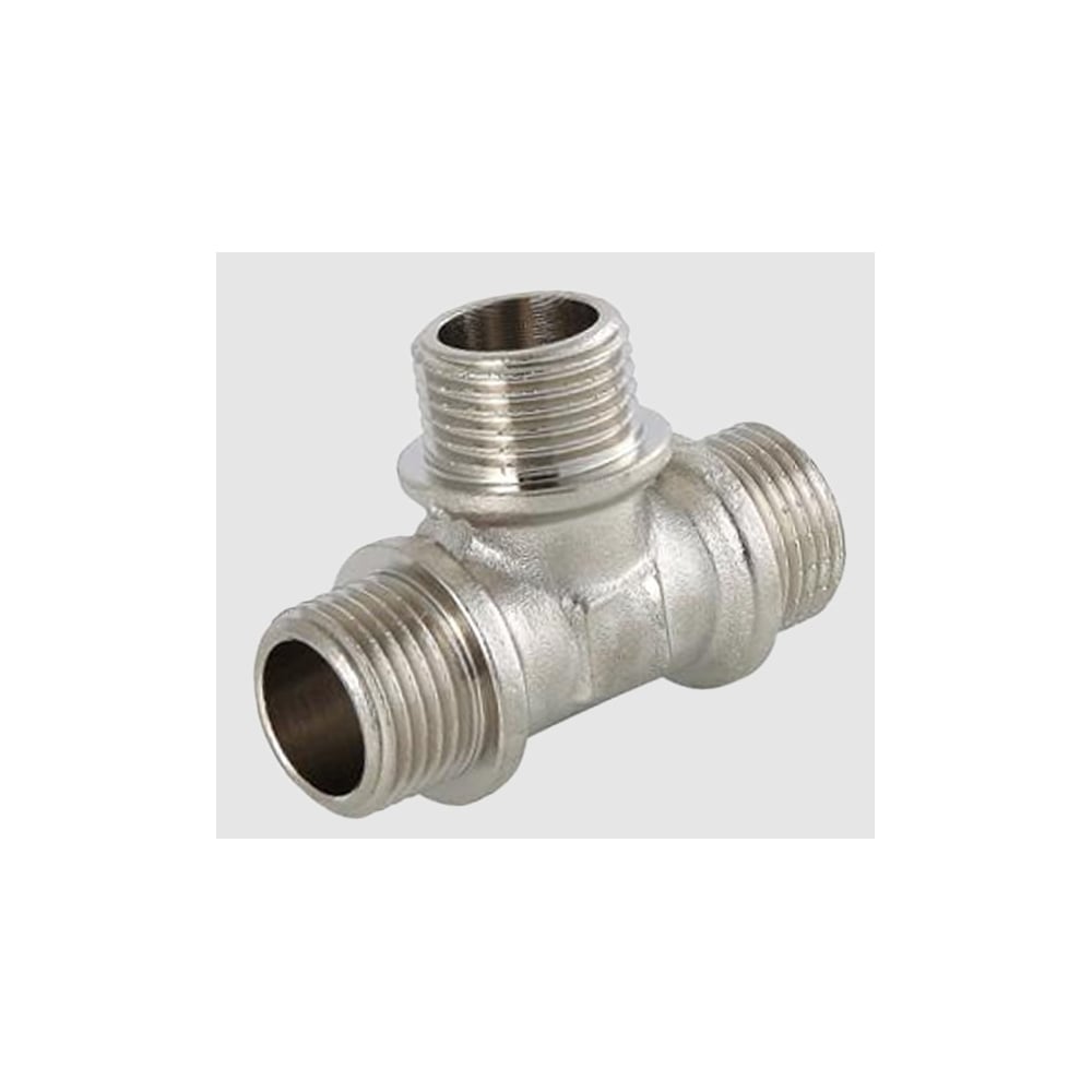 Изображение товара Тройник никелированный ViEiR 1/2 для труб с наружной резьбой, профессиональный