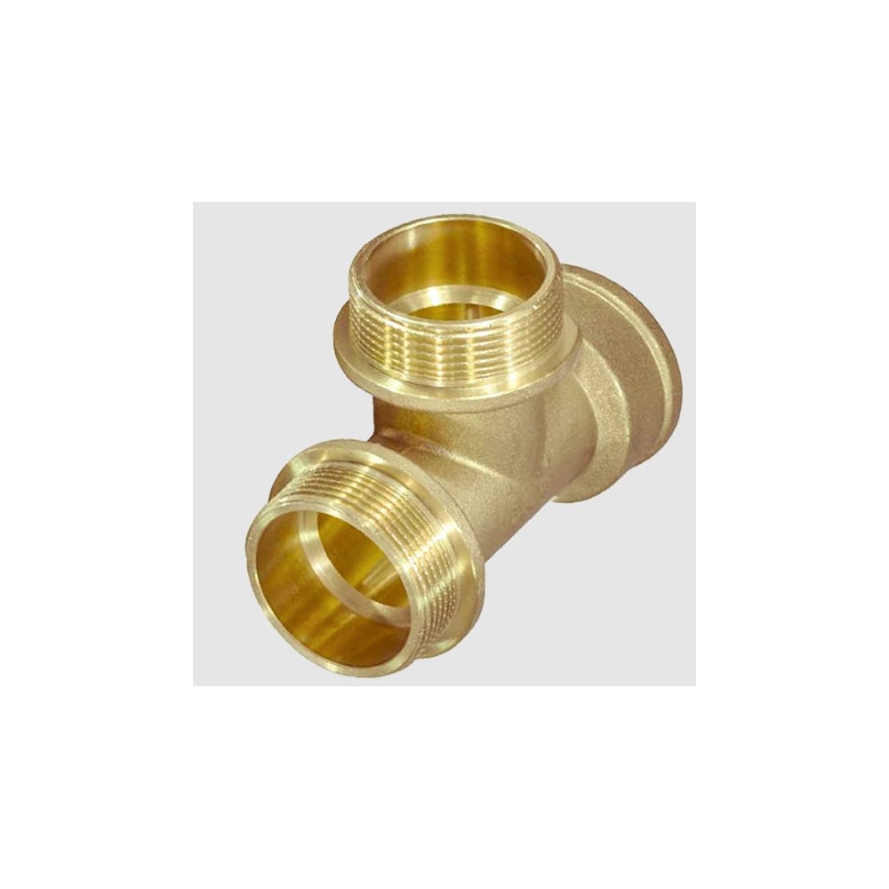 Изображение товара Тройник латунный ViEiR 3/4 гайка × 3/4 штуцер × 3/4 штуцер THHF444