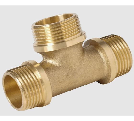 Изображение товара Тройник латунный ViEiR 3/4 штуцер × 3/4 штуцер × 3/4 штуцер TH444