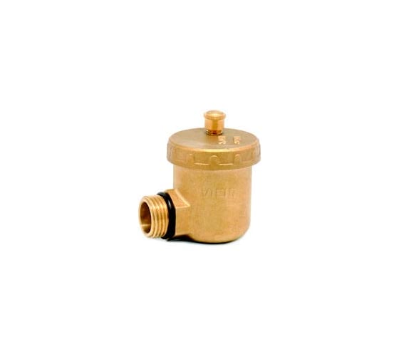 Изображение товара Автоматический угловой воздухоотводчик ViEiR 1/2″ латунный для радиаторов и коллекторов PF501