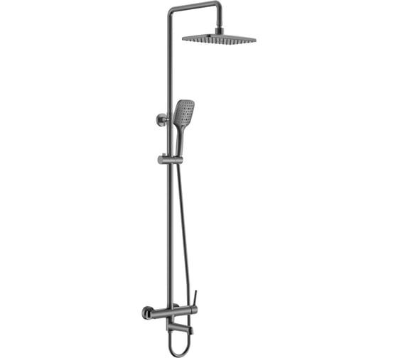 Изображение товара Душевая система однорычажная ViEiR латунь графит верхний душ и ручная лейка для душевой зоны V103562-G