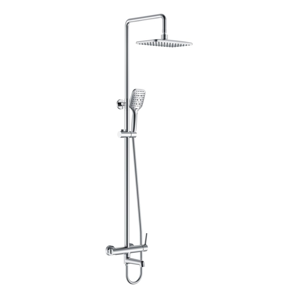 Изображение товара Душевая система однорычажная ViEiR латунь хром верхний душ и ручная лейка для душевой зоны V103562