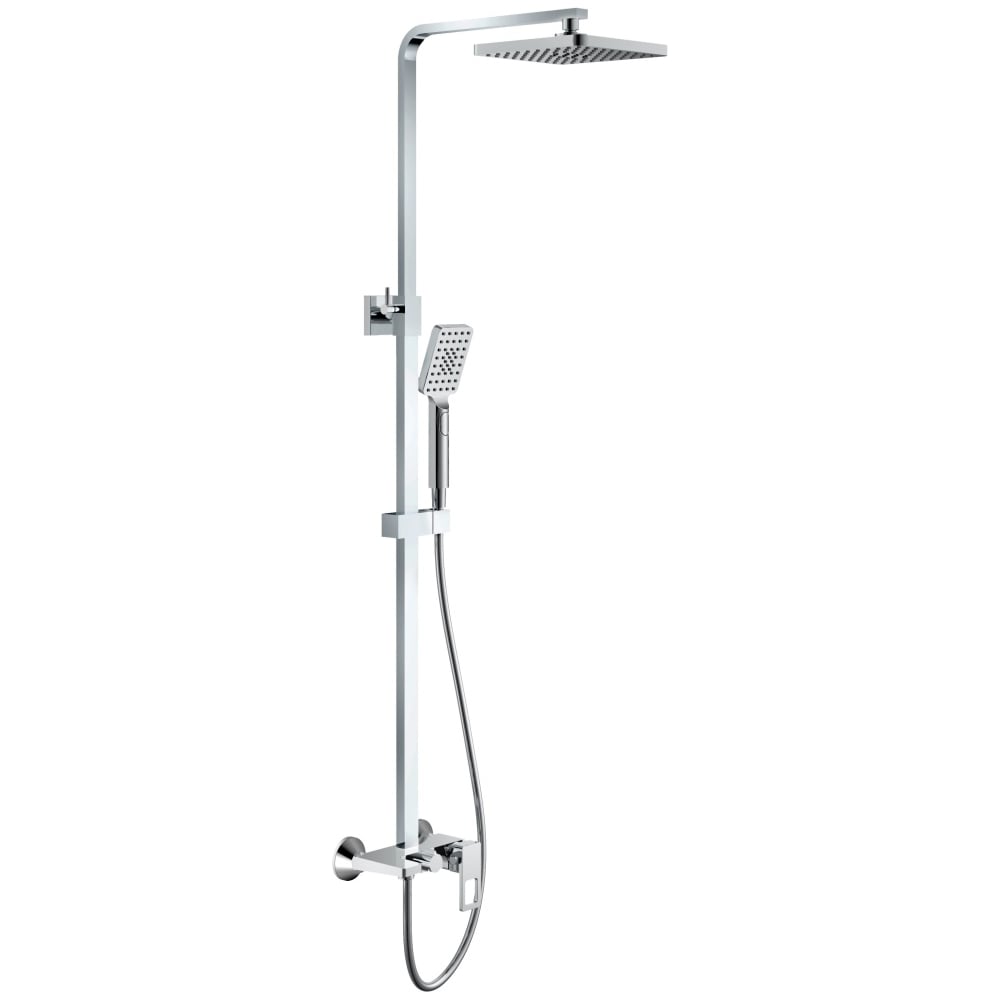 Изображение товара Душевая система однорычажная ViEiR хром верхний душ и ручная лейка для душевой зоны V353562