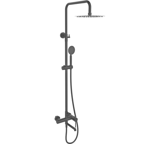 Изображение товара Душевая система ViEiR нержавеющая сталь черный верхний душ стойка настенного монтажа V463562-C