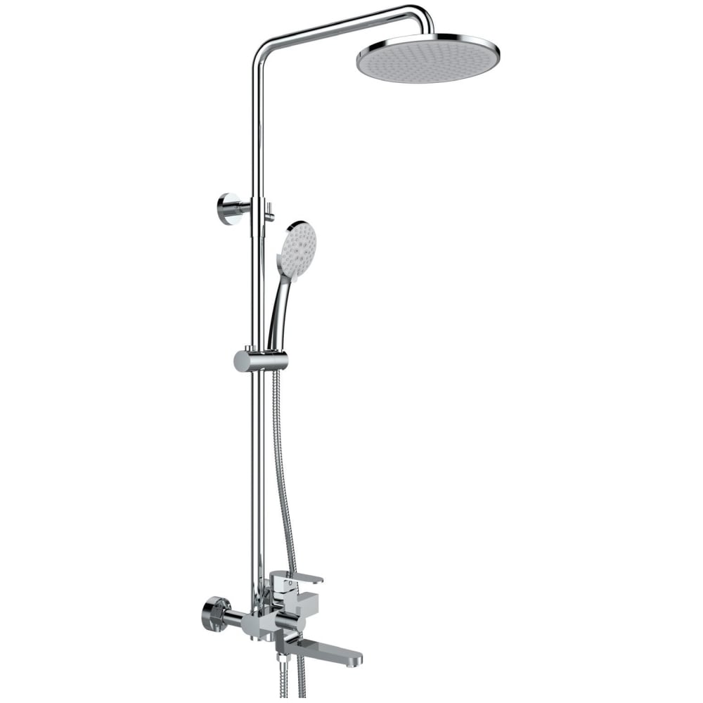 Изображение товара Душевая система однорычажная ViEiR хром с верхним душем и ручной лейкой
