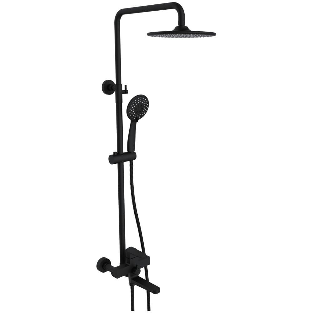 Изображение товара Душевая система ViEiR V283562-C однорычажная черная современная с верхним душем