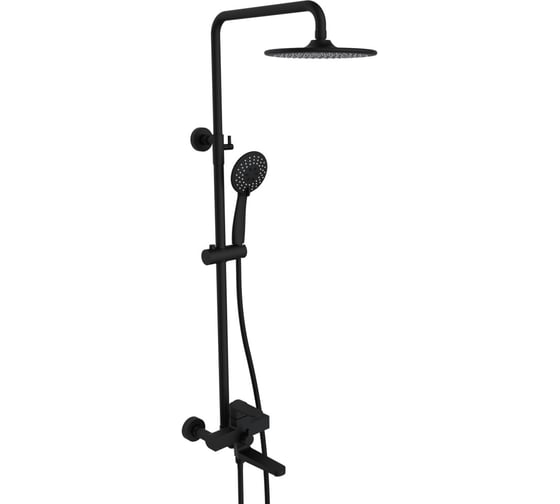 Изображение товара Душевая система однорычажная ViEiR черный верхний душ и ручная лейка V283562-C