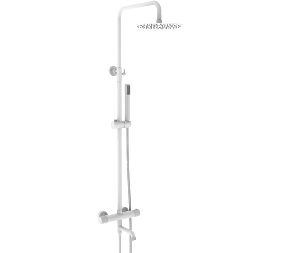 Изображение товара Душевая система ViEiR с термостатом белая верхний и ручной душ для душевой зоны V403561-F