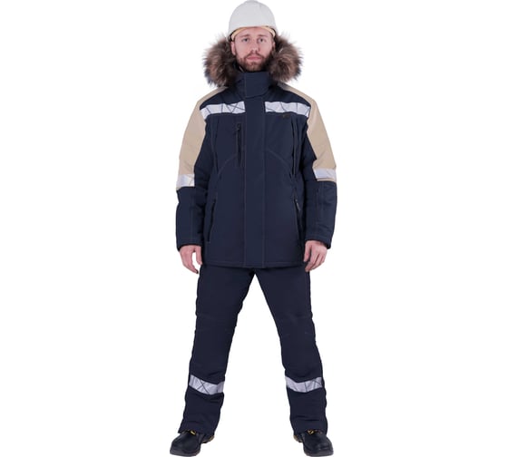 Изображение товара Куртка Iform ХАЙ-ТЕК SAFETY зимняя, синий-бежевый (104-108, 194-200), шт, Кур 214/104/194