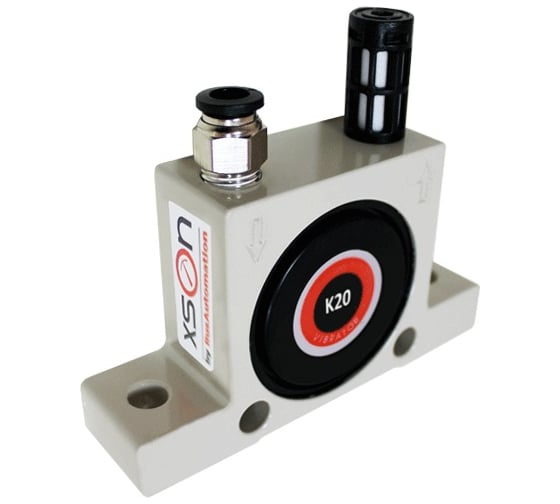 Изображение товара Пневматический вибратор шариковый XSON, рабочее давление: 2...6 бар, частота: 13 100...19 510 Гц, сила вибрации: 455...1 110 H, потреб. воздуха: 125...285 л/мин, раб. темп: -20…+100 С, присоединение: G 1/4 XSON-K-16