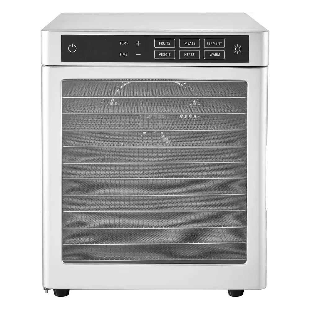 Изображение товара Дегидратор-сушилка Airhot fd-12 glass-l с 12 уровнями, сенсорным управлением и температурой 30-90°C