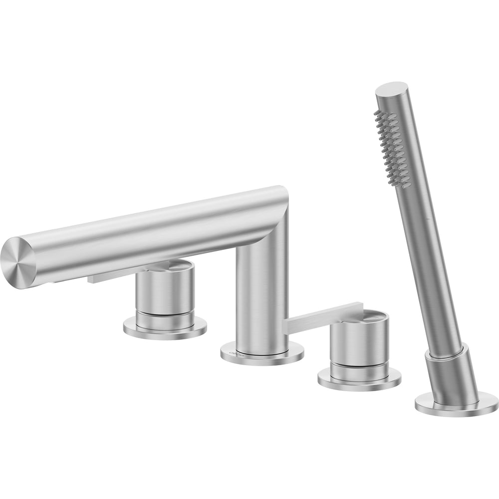 Изображение товара Смеситель ABBER Perfekte 316 на борт ванны с лейкой сталь