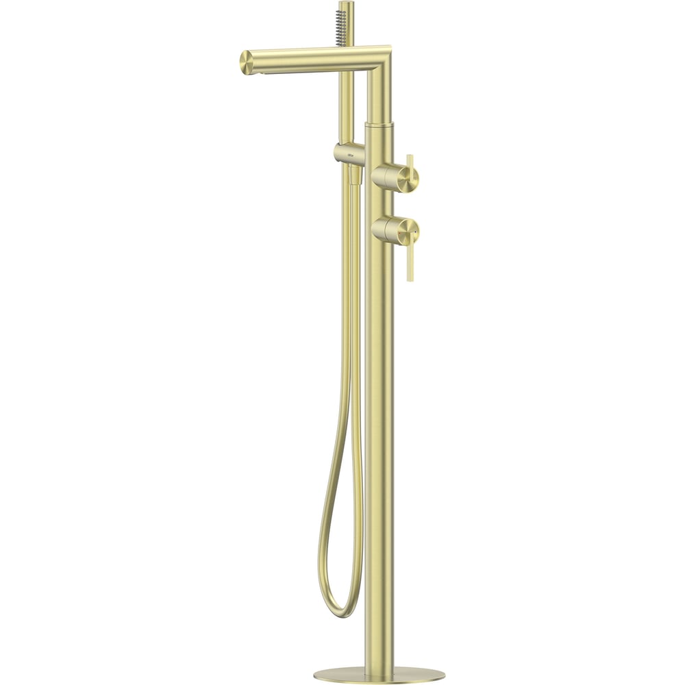 Изображение товара Смеситель ABBER Perfekte 316 напольный для ванны, золото брашированное AF8A15BG