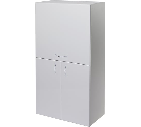 Изображение товара Навесной шкаф над стиральной машиной ORANGE СМАЙЛ с откидной дверцей, белый SM-60SR2