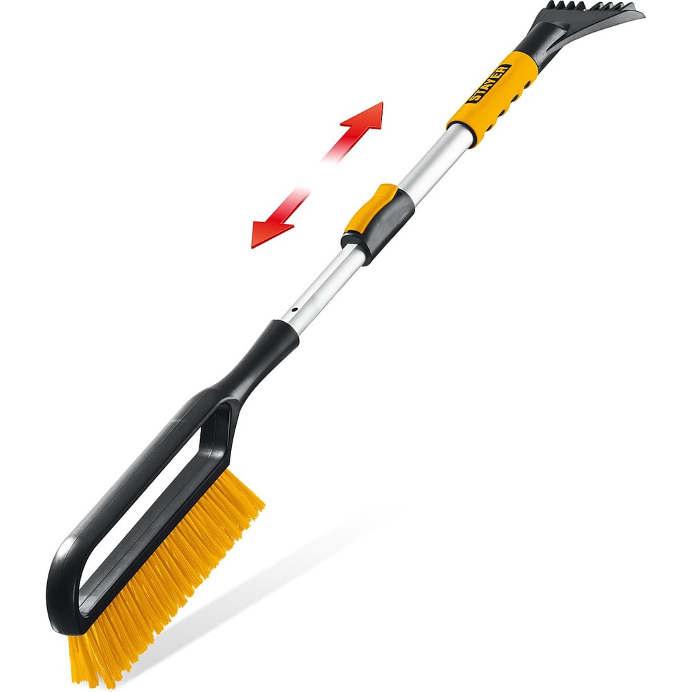 Изображение товара Телескопическая щётка со скребком для снега и льда STAYER 1000 мм