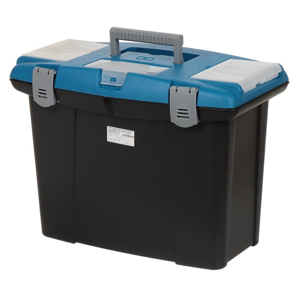 Изображение товара Ящик для инструмента Bartex 19 дюймов пластиковый 48х36 см черный