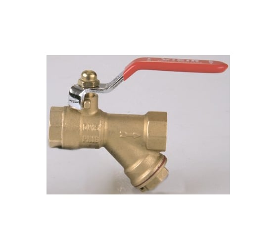 Изображение товара Кран шаровый ViEiR с фильтром 1 ручка профессиональный запорно-фильтрующий узел для трубопроводов GL145