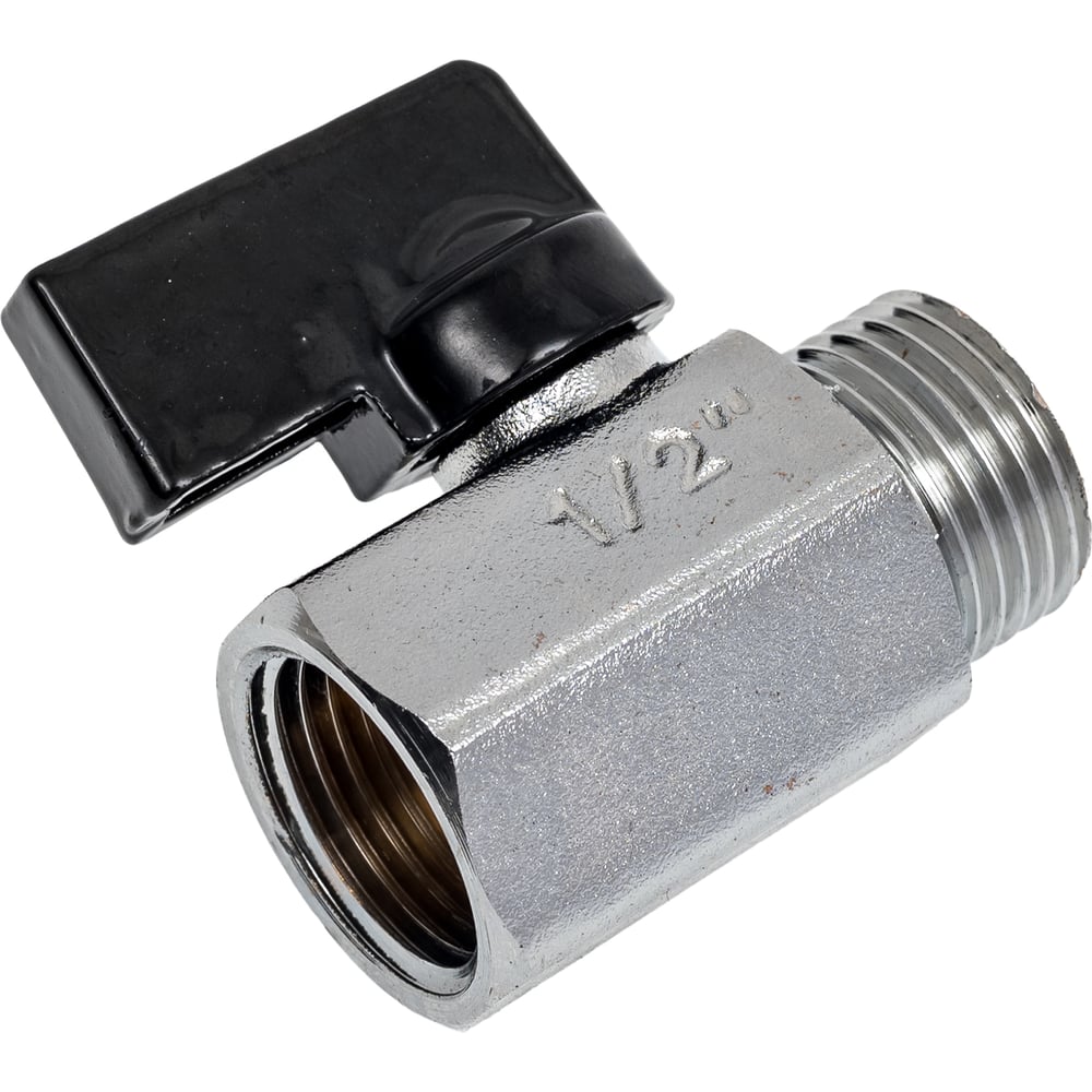 Изображение товара Кран мини ViEiR 1/2 гайка-штуцер матовый VR171 для точной регулировки воды