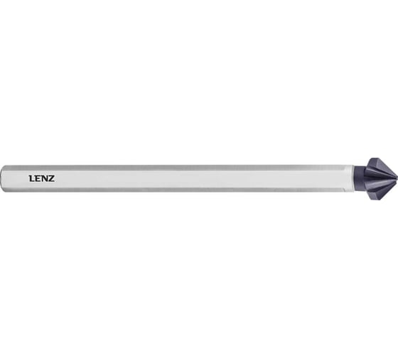 Изображение товара Зенковка LENZ 90, 12,4 мм, HSS-XE с покрытием, трёхгранный длинный хвостовик, арт. LZSK-21124 F