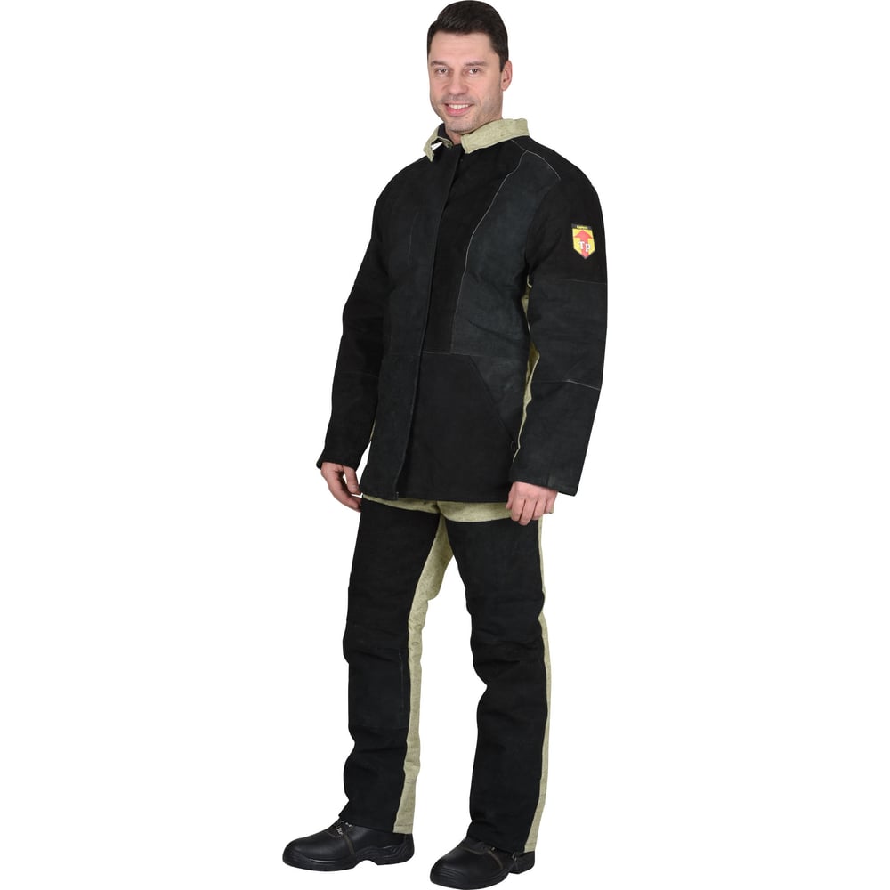 Изображение товара Костюм сварщика зимний Сириус куртка, брюки брезент со спилком (2,7 кв.м.) тип Б р. 88-92/182-188 50766