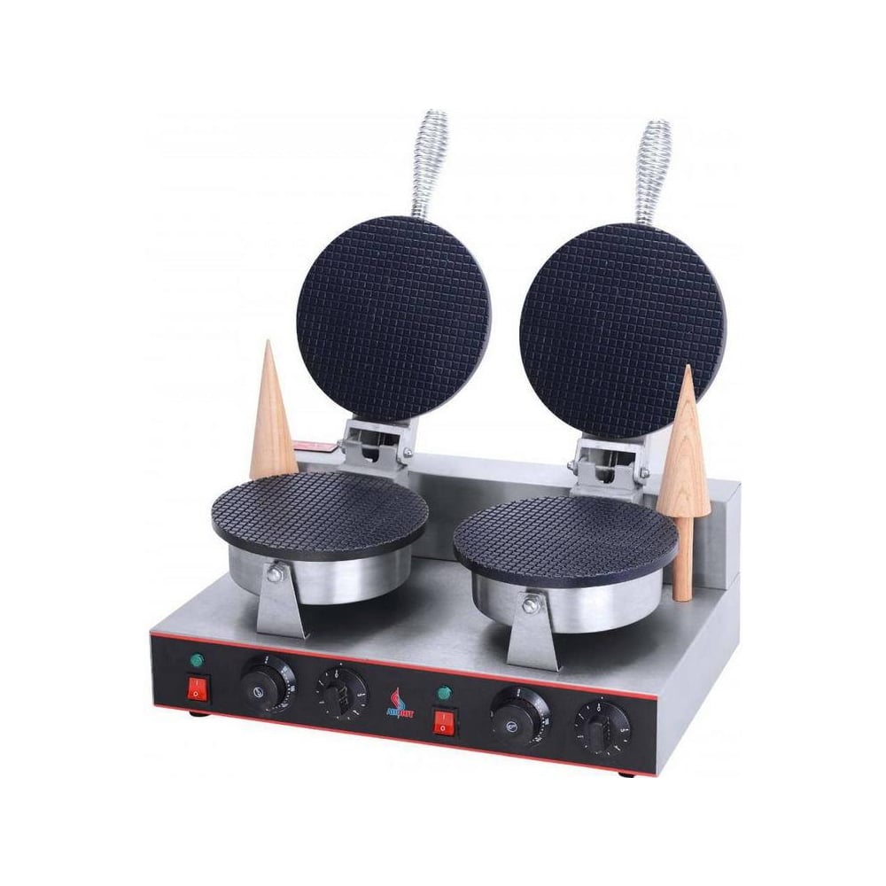 Изображение товара Вафельница Airhot we-1sd двойная для тонких вафель нержавеющая сталь 220 В