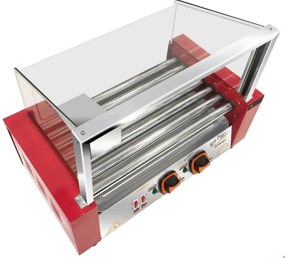 Изображение товара Гриль роликовый Airhot аппарат для хот-догов с защитным экраном rg-9s d9524