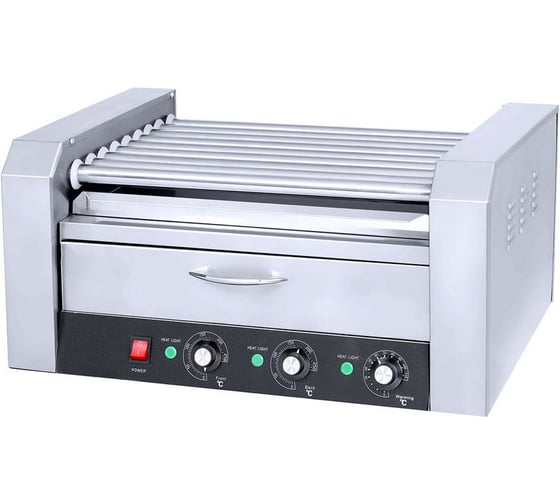 Изображение товара Гриль роликовый Airhot аппарат для хот-догов с отделением для подогрева булочек rg-9bw e5987