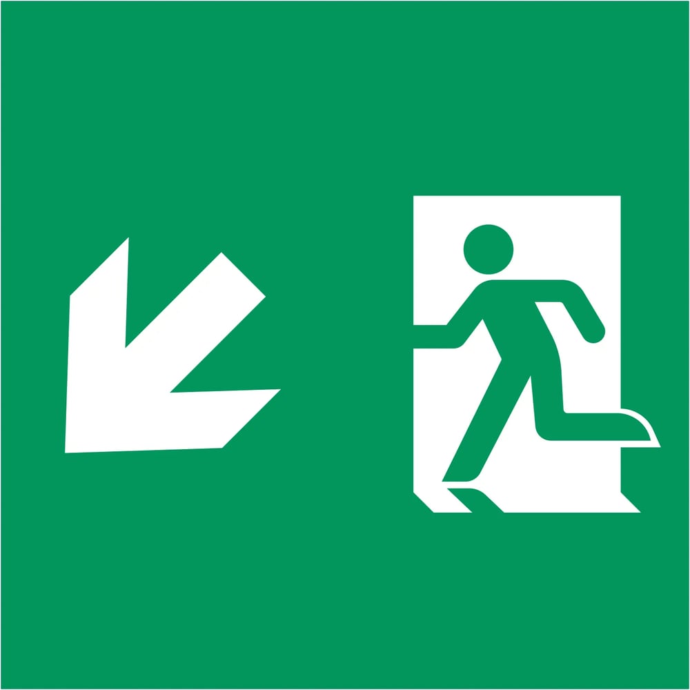 Изображение товара Пиктограмма Arlight EMGP-MARK-MA-LDOWN зеленая 154x154 мм стрелка