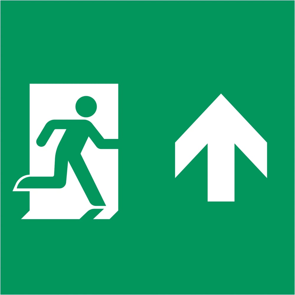 Изображение товара Пиктограмма Arlight EMGP-MARK-MA-UP 154х154 мм зеленая для обозначений