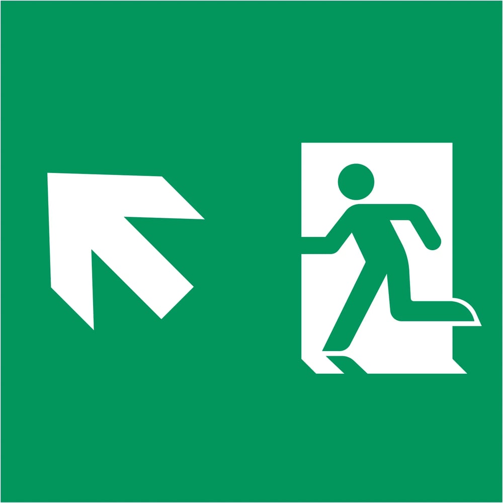 Изображение товара Пиктограмма Arlight EMGP-MARK-MA-LUP 154x154 мм зеленая пластик