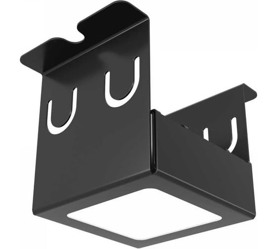 Изображение товара Светильник для грильято Geniled 4шт по 7Вт 3000К для ячейки 50x50 мм ширина ламели 10 черный встраиваемый 27094_3000_black