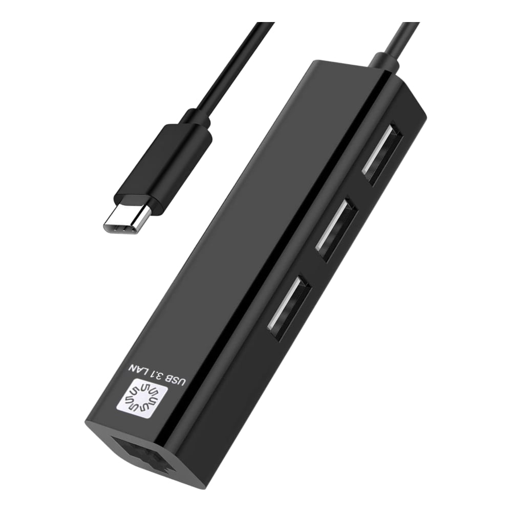 Изображение товара Сетевая карта 5bites USB3.1 RJ45 100 Мбит/с 3 порта UA3C-45-09BK