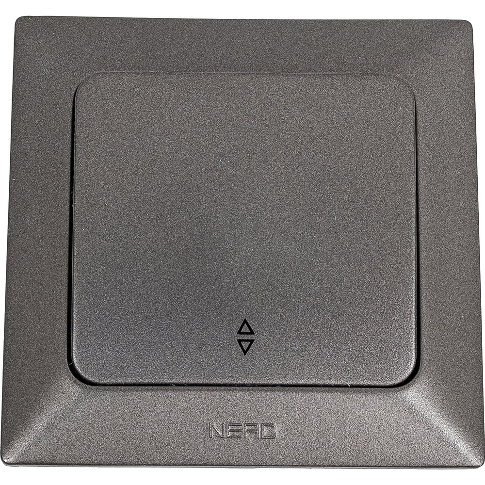 Изображение товара Проходной выключатель NE-AD 1 клавиша, 10А, 250В, Aras, графит