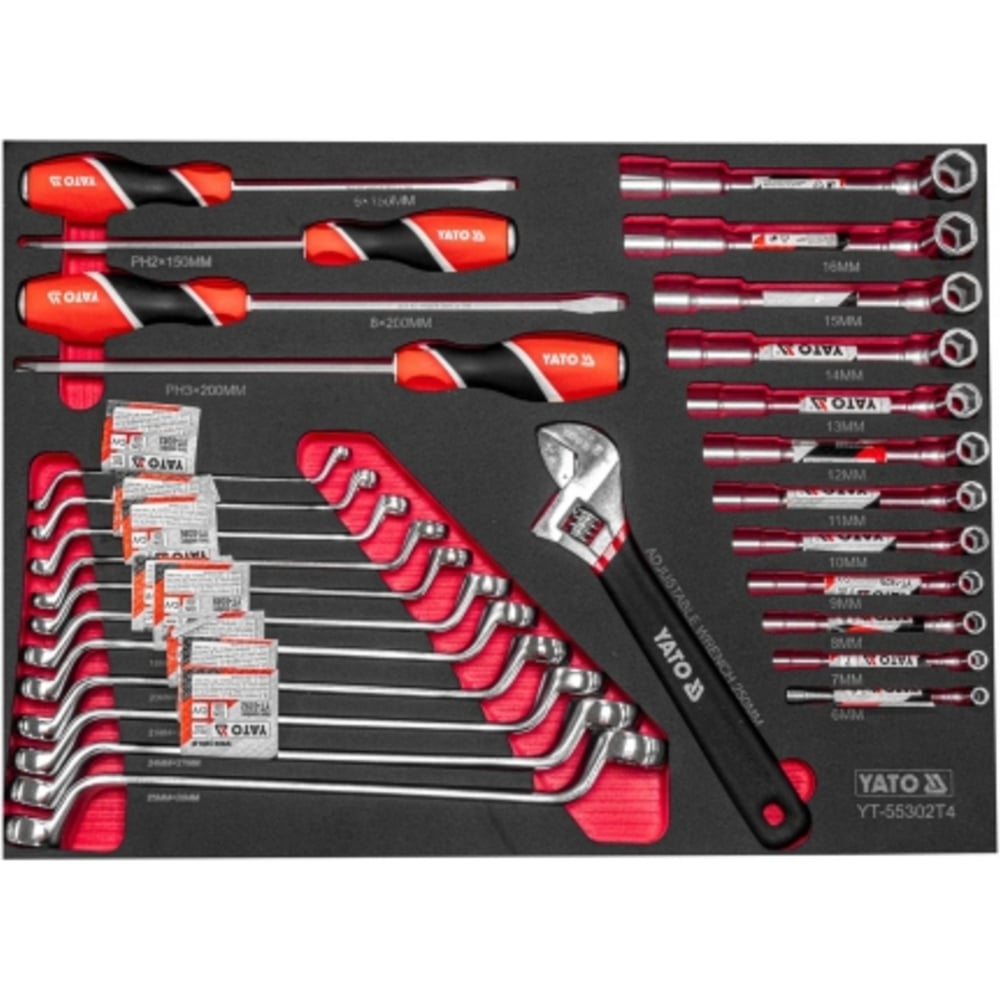 Изображение товара Набор инструмента YATO 28 предметов YT-55302T4 - профессиональный и компактный
