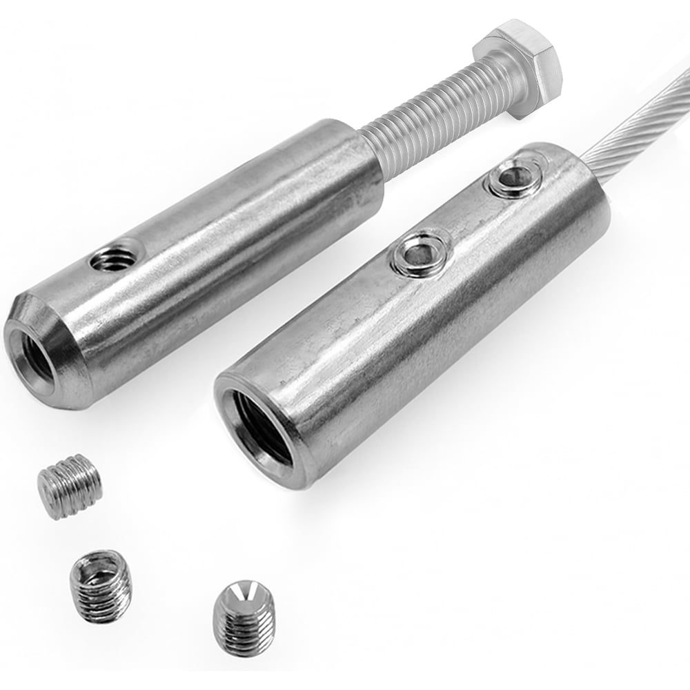 Изображение товара Терминал-натяжитель из нержавеющей стали А4 5 мм KREPFIELD безобжимной 4 шт