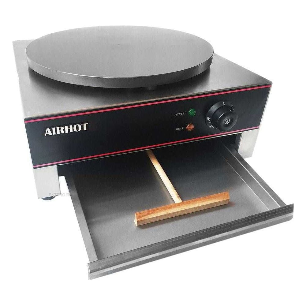 Изображение товара Блинница Airhot be-1 5127 для вкусных блинов и оладий, 1 конфорка, нержавеющая сталь