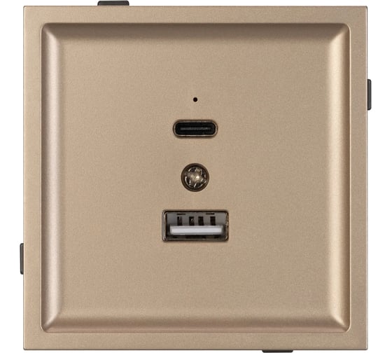 Изображение товара Механизм USB розетки Arlight SCT-TENDO-MUAC-PL-GD 1шт 054097