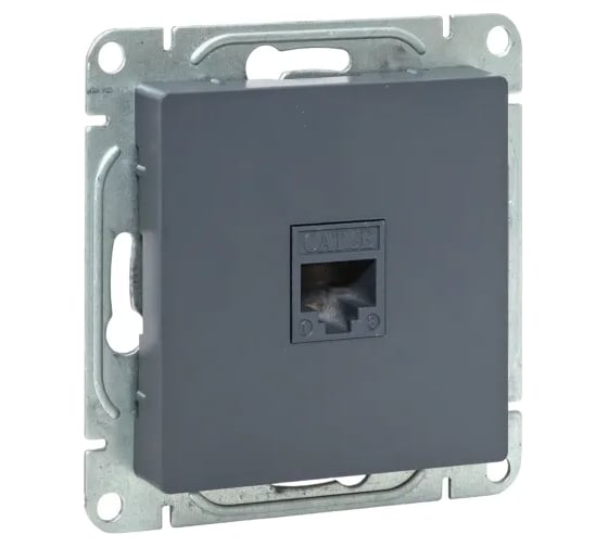 Изображение товара Механизм розетки EKF RJ45 (cat5), графит Эпика UP1-SOG-RJ45-5