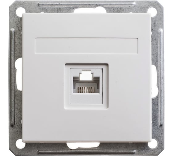 Изображение товара Механизм компьютерной розетки Systeme Electric W59 RJ45 кат.5Е, механизм, ПЛАТИНА RSI-152K5E-12-86