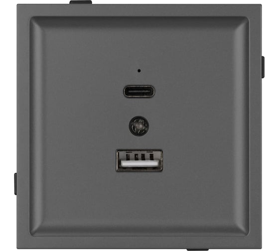 Изображение товара Механизм USB розетки Arlight SCT-TENDO-MUAC-SFPL-GR 1шт 054538