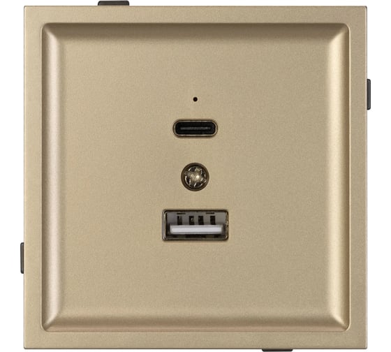 Изображение товара Механизм USB розетки Arlight SCT-TENDO-MUAC-SFPL-GD 1шт 054537