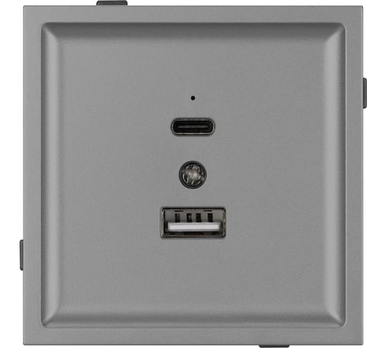 Изображение товара Механизм USB розетки Arlight SCT-TENDO-MUAC-PL-GR 1шт 054096