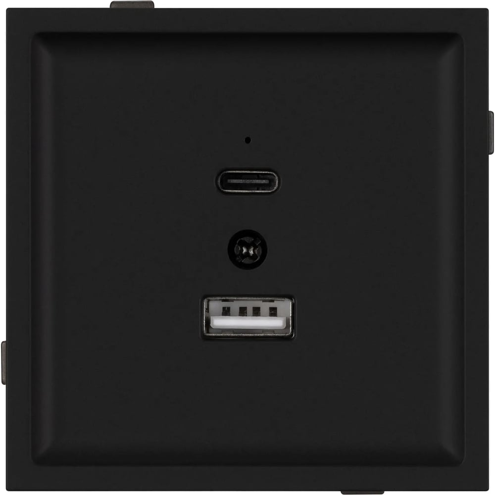 Изображение товара Механизм USB розетки Arlight SCT-TENDO-MUAC-SFPL-BK черный встроенный