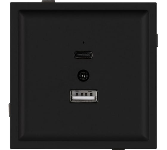 Изображение товара Механизм USB розетки Arlight SCT-TENDO-MUAC-SFPL-BK 1шт 054536