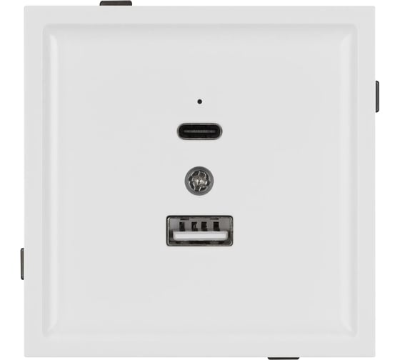 Изображение товара Механизм USB розетки Arlight SCT-TENDO-MUAC-PL-WH 1шт 054094